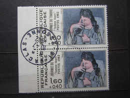 VEND BEAUX TIMBRES DE FRANCE N° 2205 EN PAIRE + BDF , OBLITERATION " SACLAS " !!! - Autres & Non Classés