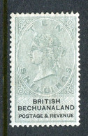 British Bechuanaland 1888 QV - 10/- Green & Black HM (SG 19) - 1885-1895 Kronenkolonie