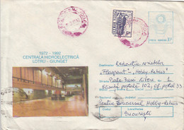 90356- LOTRU GIUNGET WATER POWER PLANT, ENERGY, SCIENCE, COVER STATIONERY, FINE STAMPS, 1993, ROMANIA - Water