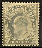 INDIA 1902/09 - MLH - SC# 60 - 3p - 1902-11 King Edward VII