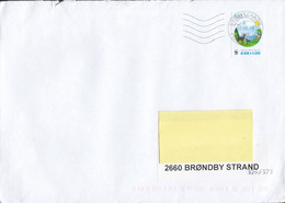 Denmark Deluxe Cancelled SYDJYLLANDS POSTCENTER 2016 Cover Brief BRØNDBY STRAND Denmark WWF Panda Issue Stamp - Covers & Documents