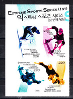 Korea Sud - 2006.  Skateboard. Complete Imperf. Series In Block - Skateboard