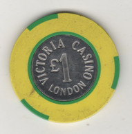 LONDON VICTORIA  CASINO TOKEN - Casino