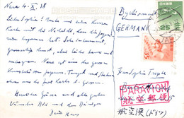 JAPAN - PICTURE POSTCARD 1958 AIRMAIL NARA > BERLIN /AS197 - Covers & Documents