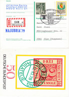 Eingedruckter R-Zettel,  5090 Leverkusen 1 ,  Nr. 141 Ub " Ad", - R- & V- Labels