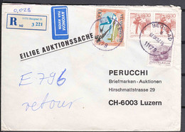 Yugoslavia R Cover To Swiss, Very High Frankatur - Brieven En Documenten