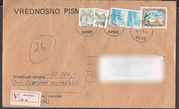 Yugoslavia Value Letter, Very High Franked, Rare Form - Brieven En Documenten