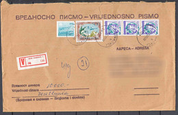 Yugoslavia Value Letter, Very High Franked, Rare Form - Lettres & Documents