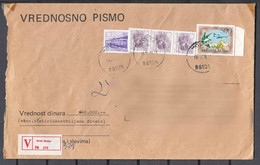 Yugoslavia Value Letter, Very High Franked, Rare Form - Brieven En Documenten