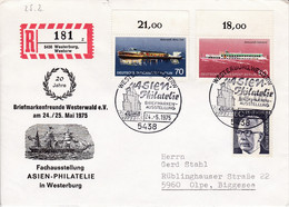 Eingedruckter R-Zettel,  5438 Westerburg, Westerw  Nr. 181 Ub "z ", Asien Philatelie - R- & V- Labels