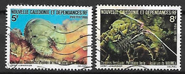 NOUVELLE  CALEDONIE   -  1980 .  Y&T N° 440 à 441 Oblitérés  .   Homard   / Langouste - Usados