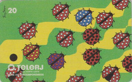 Télécarte BRESIL - TELERJ - ANIMAL - COCCINELLE  - LADYBIRD BRAZIL BRASIL Phonecard - MARIENKÄFER - 34 - Ladybugs