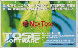 Rare Carte Prépayée JAPON - ANIMAL - COCCINELLE - LADYBIRD JAPAN Prepaid Tosho Card -  MARIENKÄFER Karte - 42 - Coccinelle