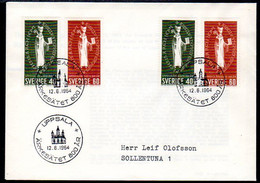 SWEDEN 1964 800th Anniversary Of Uppsala Archbishopric FDC.  Michel 517-18 - FDC