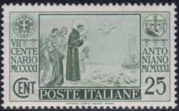 Italia    .    Yvert  .   274      .   **   .   Neuf SANS Charnière .   /   .  MNH - Nuevos