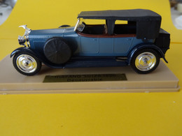 HISPANO SUIZA 1926 Découvrable H6B 1925 6 Cyl Couleur Bleu-gris  SOLIDO Made In France Métal Et Plastique Avec Boitier - Solido