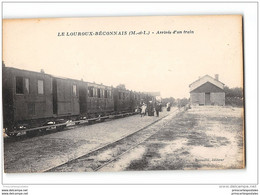 CPA 49 Le Louroux Béconnais La Gare Et Le Train Tramway Ligne D 'Angers Candé - Le Louroux Beconnais