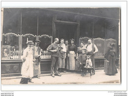 CPA Carte Photo à Situer Devanture De Café - Other & Unclassified