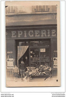 CPA Carte Photo à Situer Devanture D'epicerie - Autres & Non Classés