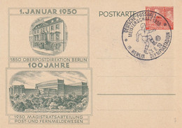 Allemagne Berlin Entier Postal Illustré 1950 - Cartes Postales Privées - Neuves