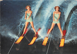 ¤¤   -   SKI NAUTIQUE   -  Deux Femmes En Maillots De Bains   -  Sport  -   PIN-UP   -  ¤¤ - Water-skiing