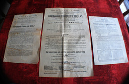 15 JANV 1882-SOUSCRIPTION  BANQUE DES CHEMINS DE FER & INDUSTRIE☛EMISSION PUBLIQUE 300FR 4%☛NOTICE TRAMWAYS CIE LYONNAIS - Verkehr & Transport