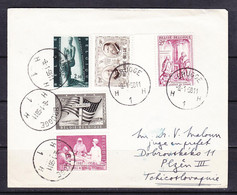 SK 21-72  LETTER FROM BELGIE TO CZECHOSLOVAKIA. 08.01.1958. - Briefe U. Dokumente