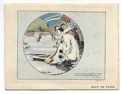 N°2) MENU ILLUSTRATION DE GEORGES VILLA, CAFE DE PARIS ( ARMENONVILLE, PRE CATELAN, FOUQUET'S ), PIERROT, ART DECO - Menus