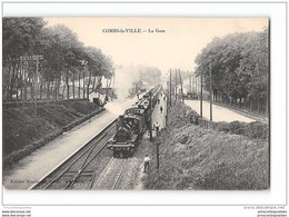 CPA 77 Combs La Ville La Gare Et Le Train - Combs La Ville