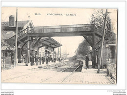 CPA 92 Colombes La Gare Et Le Train - Colombes