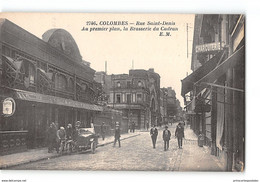 CPA 92 Colombes Rue St Denis La Brasserie Du Cadran - Colombes