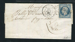 Rare Lettre De Niort Pour Fontenay Le Comte ( 1853 ) Avec Un N° 10 Présidence - 1852 Louis-Napoleon