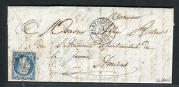 Rare Lettre De Montdidier Pour Amiens ( 1853 ) Avec Un N° 10 Présidence - 1852 Louis-Napoleon