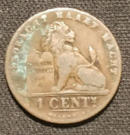 BELGIQUE - BELGIUM - 1 CENTIME 1912 - Légende NL - Albert Ier - KM 77 - 1 Centime