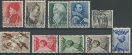 NEDERLAND - 1935 ANNEE COMPLETE - YVERT N° 272/281 OBLITERES - COTE = 44.65 EUROS - Full Years