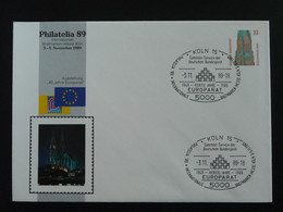 Entier Postal Stationery 40 Ans Parlement Européen Europarat Europe Koln 1989 (ex 1) - Private Covers - Used