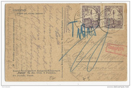POLOGNE - 1935 - CARTE De GNIEZNO Pour BERLIN Avec TAXE ALLEMANDE - Covers & Documents