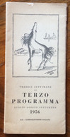 RAI - TERZO PROGRAMMA  Luglio Agosto Settembre 1956 - OPUSCOLO EDIZIONI RADIO ITALIANA CON DISEGNO DI TATO - To Identify