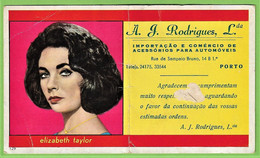 Porto - Mata-Borrão A. J. Rodrigues Elizabeth Taylor Blotter Buvard  Actress Cinema Theatre England Portugal - Cinéma & Théatre