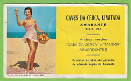 Amarante - Mata-Borrão - Caves Da Cerca - Blotter - Buvard - Actress - Cinema - Theatre - Vinho - Vin - Wine - Portugal - Cinéma & Théatre