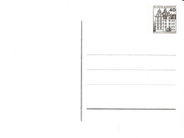 BRD, PP 101 A2/001,  BuSchl.  40,  Blanco - Privatpostkarten - Ungebraucht