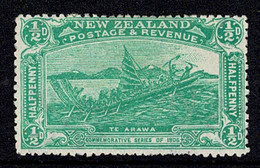 New Zealand 1906 Christchurch Exhibition 1/2d Green Maori Canoe MH - Unused Stamps