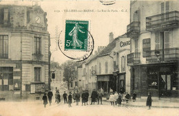 Villiers Sur Marne * La Rue De Paris * Commerce Magasin " Au Rendez Vous Des Cyclistes " - Villiers Sur Marne