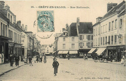 Crépy En Valois * Rue Nationale * Coiffeur Caramelle * Commerces Magasins - Crepy En Valois