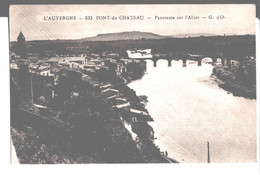 Pont Du Château. Panor Sur L'Allier.de M. Bricon à Melle Solange Michaut / Martin Lescure, Concierge à Paris XV°.1926. - Pont Du Chateau