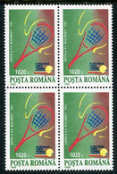 ROMANIA 1995 Tennis Championship Block Of 4 MNH / **.  Michel 5127 - Unused Stamps