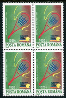 ROMANIA 1995 Tennis Championship Block Of 4 MNH / **.  Michel 5127 - Neufs