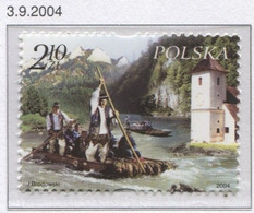 Poland 2004 Mi 4149 Raftsmen On The Danube River, Polish And Slovakian Post MNH** - Rafting