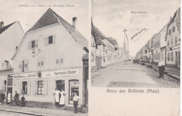 Gruss Aus Bellheim ( Pfaltz ) - Gasthaus Zum Ochsen Von Hermann Glaser / Hauptstrasse - Bellheim