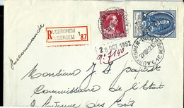 Doc. De AUDERGHEM - OUDERGEM - C 1 C - Du 27/10/52 Avec  UPU N° 885  En Rec. (E ) - Poste Rurale